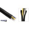 Kable Kontrol Kable Kontrol® Corrugated Split Wire Loom Tubing - 3/8" Inside Diameter - 10' Length - Black WL921-BK-10